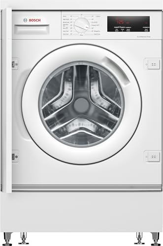 Bosch Home & Kitchen Appliances Bosch WIW28502GB Built in Washing Machine with 8kg Capacity, 5 Year Warranty (T&Cs apply), SpeedPerfect, ActiveWater Plus, EcoSilence Drive, 1400rpm, White, Serie 8