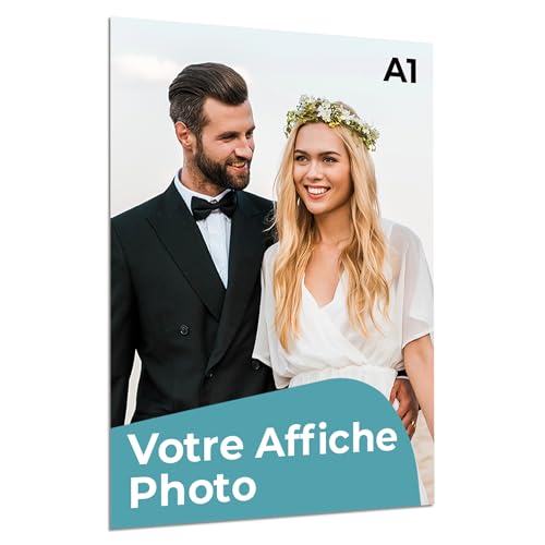 Poster mural personnalisé format A1 Cimpress pour habiller un grand mur vide