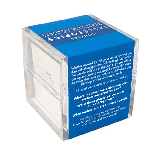 Tabletopics Couples Question Game - 135 Fun Question Cards To Start Memorable, Fun Conversations, Great For Date Night, Anniversaries, Fun Filled Questions With Variety Of Topics #TOP1