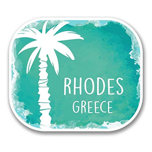 Rhodes Greece Round Metal 0.75" Lapel Pin Hat Shirt Pin Tie Tack Pinback2