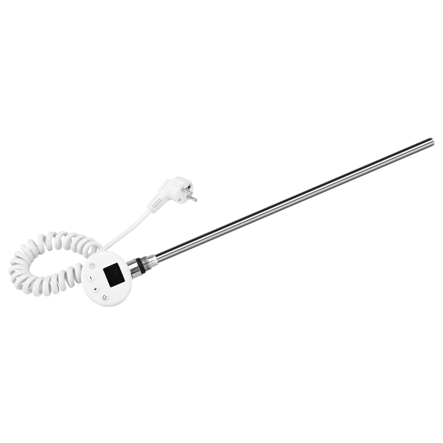 EMKE Résistance pour Radiateur,1200 W,Blanc | Élément Chauffant pour Sèche-Serviette de Salle de Bain avec Contrôleur de Température et Fonction de Synchronisation