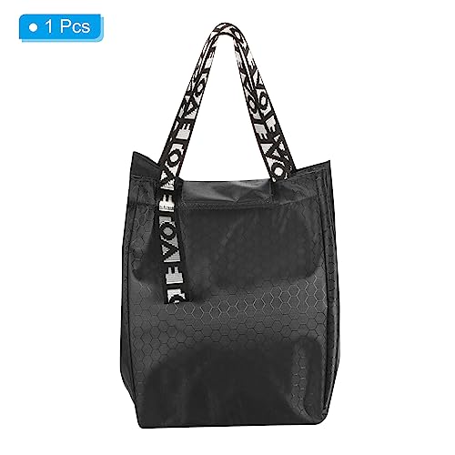 PATIKIL Lunch Box for Women/Men, Insulated Lunch Tote Bag Reusable Lunch Container for Work Picnic Outdoor 7.5"x7.5"x9.8", Black - Image 3