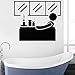 Rgzqrq Adesivi murali in Vinile Adesivi Spa Relax Decorazione Camera da Letto Bagno Murale Impermeabile Impermeabile Stile di Vita Sano 57x66cm