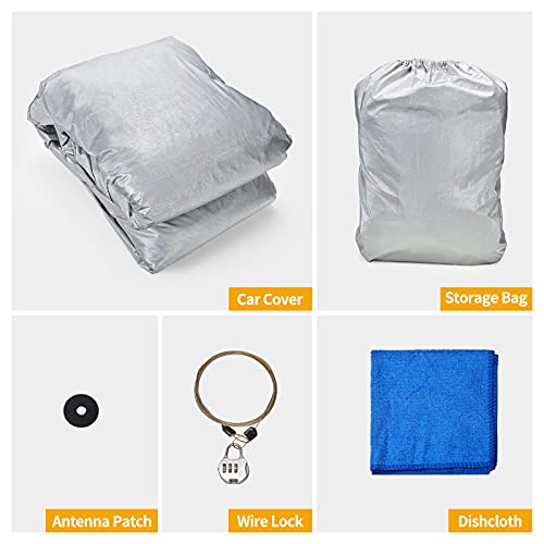Bdfhyk Waterproof Car Cover 2 Door Wrangler Covers, All Weather Protection Outdoor Cover For 1945-2022 Jeep Wrangler Cj,Yj, Tj,Jk & Jl With Driver Door Zipper Lock Cable #TOP6