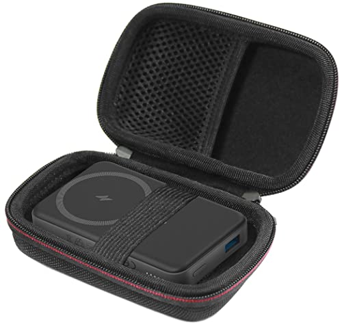 Maoershan Soft Travel Protective Case for Anker 633 Magnetic Battery (MagGo), 10,000mAh Foldable Magnetic Wireless Portable Charger, 20W USB-C Power Delivery (Only Case)
