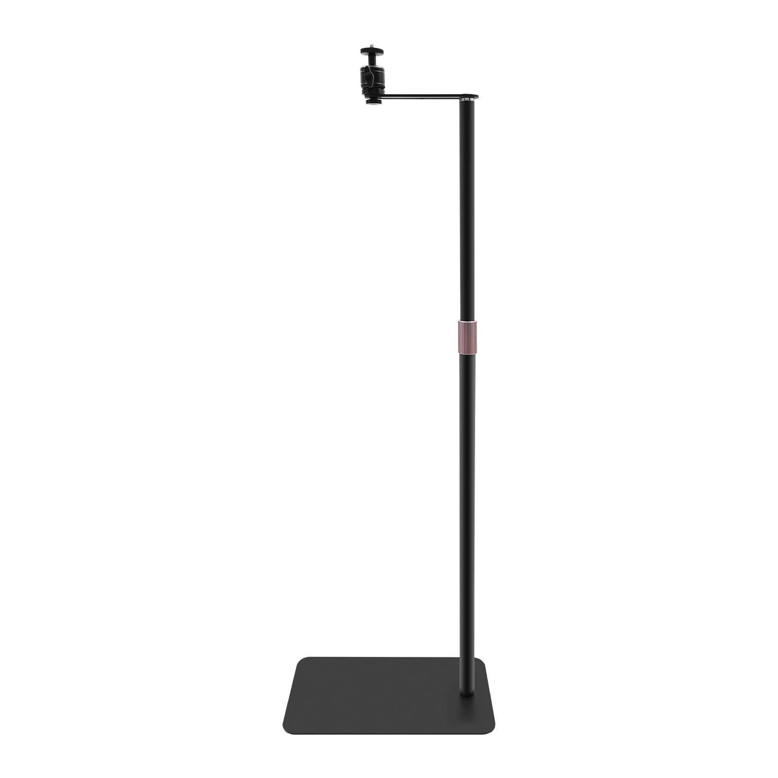 Soporte de techo para proyector, giratorio 360°, altura ajustable, soporte de diseño en forma de L, poste de pared de 1/4 pulgadas para la mayoría de proyectores del mercado
