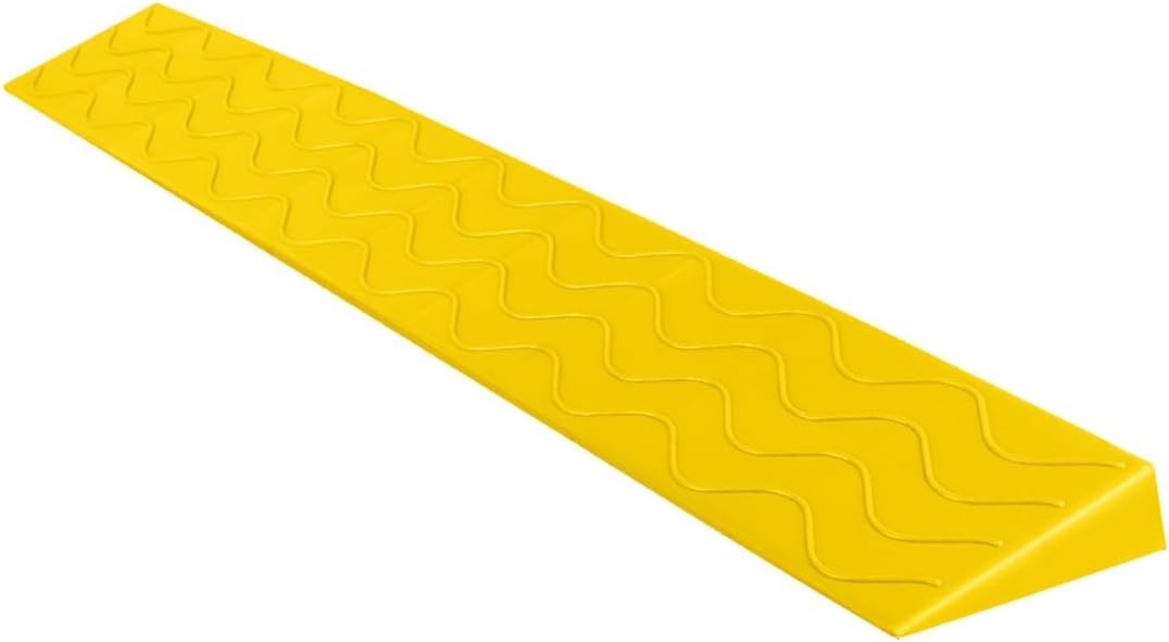 Non-Slip Threshold Ramps for Doorways, Wheelchair Ramp, Portable Ramps(Yellow,100x13x6.5cm(LxWxH))