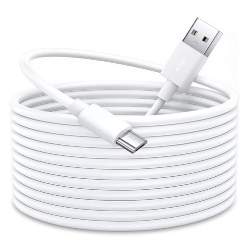 Verilux® 19.6Ft/6M Micro USB Extension Cable Long Extension Cable for Security Camera Extension Charging CableExtension Cable Compatible with Mi 360° Home Security Camera, Micro USB Enabled Devices