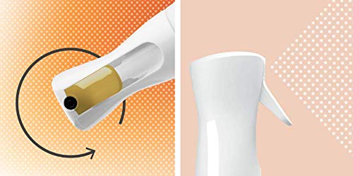 Flairosol Flasche weiß mit Sprühkopf | 300 ml | Kopfüber anwendbar | Feinzerstäuber | Friseurflasche