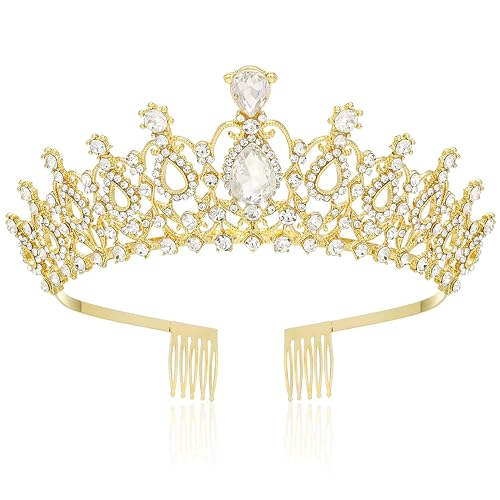 Tiara Crown for Women, Headband Hair Accessories for Birthday Wedding Party Costume