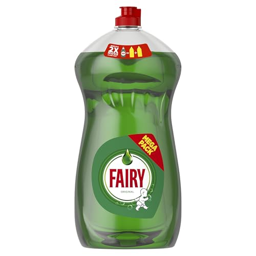 Fairy Original Washing Up Liquid Green With LiftAction 1450ML, No Soaking, No Grease, No Fuss