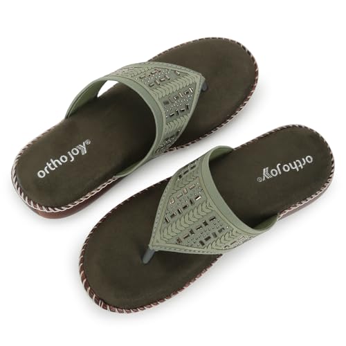 Image of ORTHO JOY doctor Footwear for women|| Fancy Footwear For Women || Orthopedic Women's Fancy Slipper /Sandal For Women