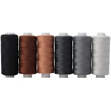 400 Yards/Spool Sewing Threads Kits Spools Polyester Thread Quilting 402 Thread Assortment for Hand Machine Sewing Embroidery-6 spools