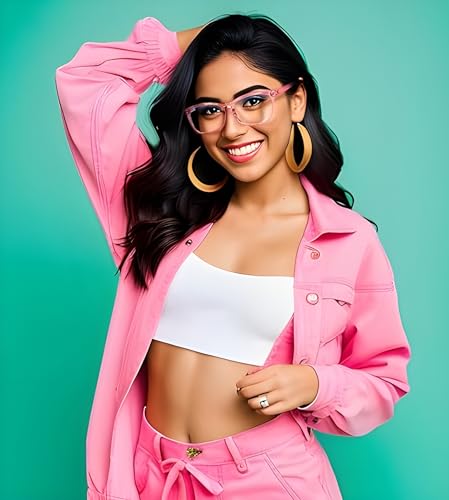 Image of Roshfort Square Zero Power Blue Cut Computer Glasses | Gaming Glasses | Anti Glare, Lightweight & Blocks Harmful Rays | UV Protection Specs | Men & Women | Medium