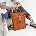 BERLINER BAGS Vintage Genuine Leather Backpack Seattle, Small Backpack, Bookbag for Women - Brown