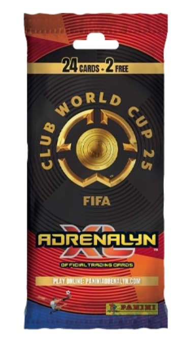 Panini – FIFA Club Coupe Du Monde 2025 – 1 Fat Pack Adrenalyn XL – Cartes à Collectionner + Protection D’expédition – 369 Cartes + Limitées