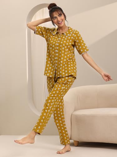 Image of Libas Printed Cotton Night Suit