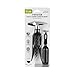 True Self Pulling Corkscrew Wine Opener, Durable Plastic with Easy Turn Chrome Handle, Wine Bottle Opener for Bartenders, Home Bar Tools, Bar Cart Accessories, Kitchen Essentials, Set of 1, Black