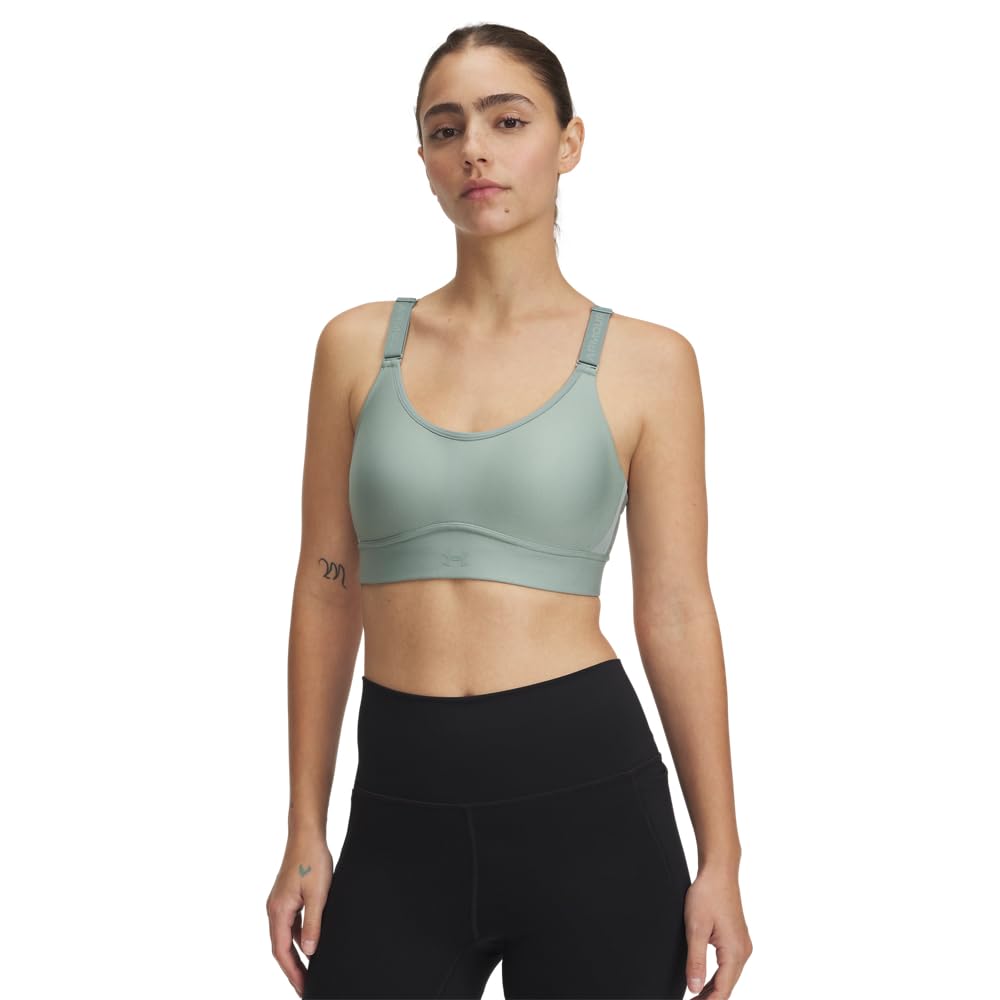 Under Armour Women's (348) Silica Green / / Silica Green Underarmour'sinfinitymidimpactsportsbra, ,(Small)A/C
