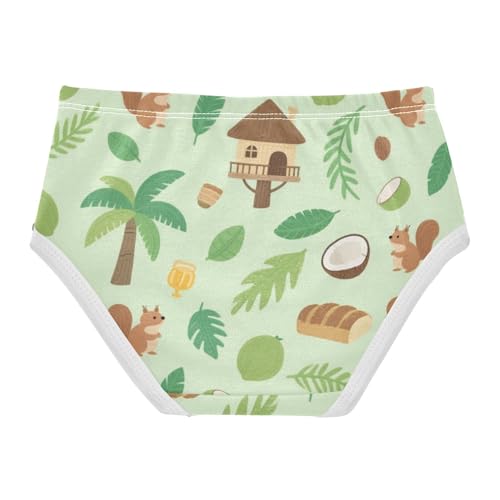 Girls' Underwear Coconut Squirrel Toddle Brief Panties 2-8 Years 203007362