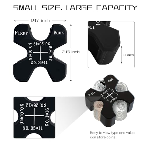 Dispensador portátil de monedas de silicona para 55 monedas miniatura 2