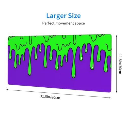 Image of Gaming Mouse Pad Abstract Dripping Design Desk Mat Desk Pad Large Gaming Mouse Pad E-Sports Office Keyboard Pad Computer Mouse Non-Slip Computer Mat Gift for Teen Boyfriend Girlfriend