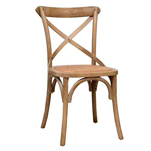 Biscottini Silla de cocina de madera 86 x 42 x 46 cm | Sillas de cocina madera fabricadas en Italia | Sillas vintage para comedor | Sillas madera cocina y jardín