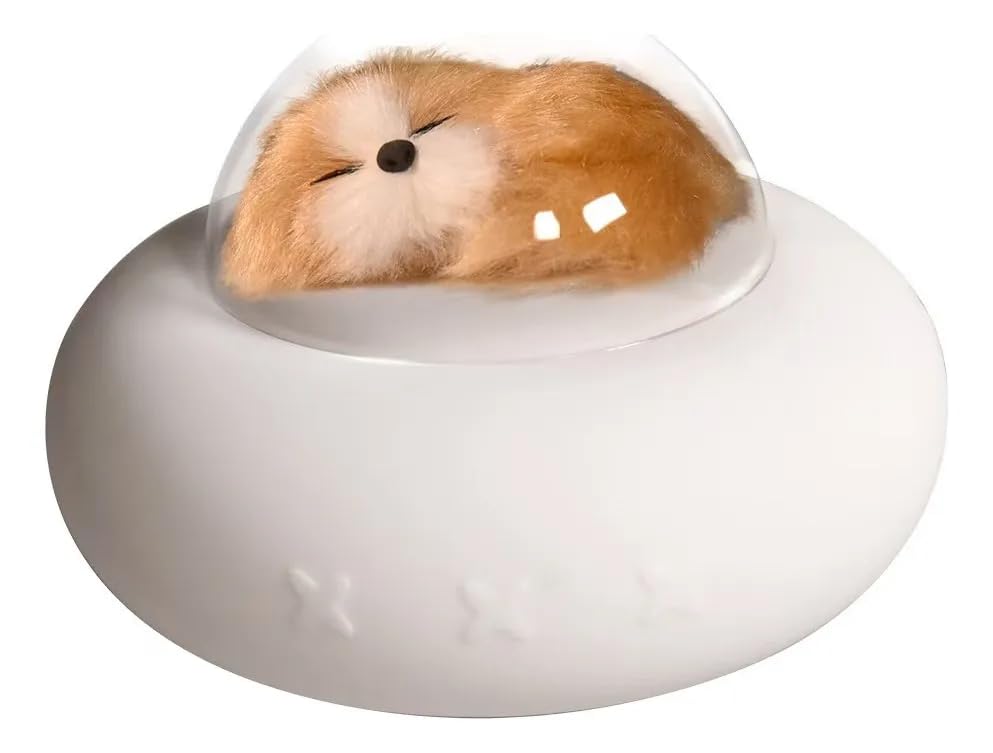 Image of Baby Kids Silicone Night Lamp Light | Cute Night Light Kids Pet Spaceship Bedside Lamp LED Colour Changing Light | Bedroom Table Desk Office Lamp (Dog Design, Pack of 1)