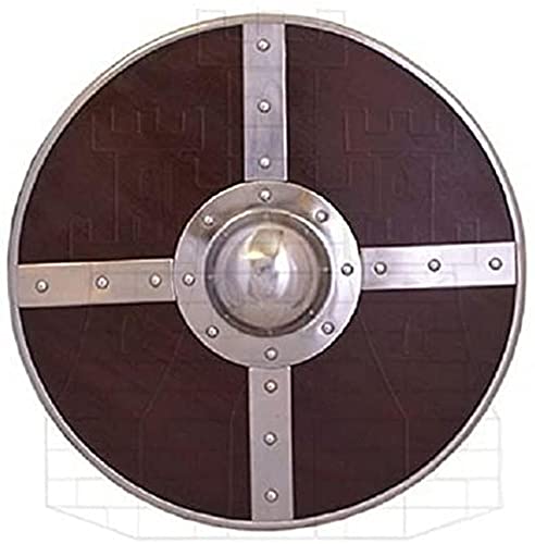 NauticalMart Round Medieval Wooden Round Shield