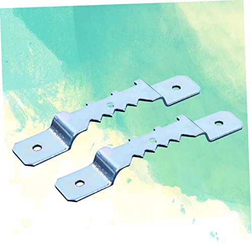 Image of 30 Pcs Kit Easel Picture Frame Hook Double Hole Hangers Metal Hook Suite Photo Frame Jagged