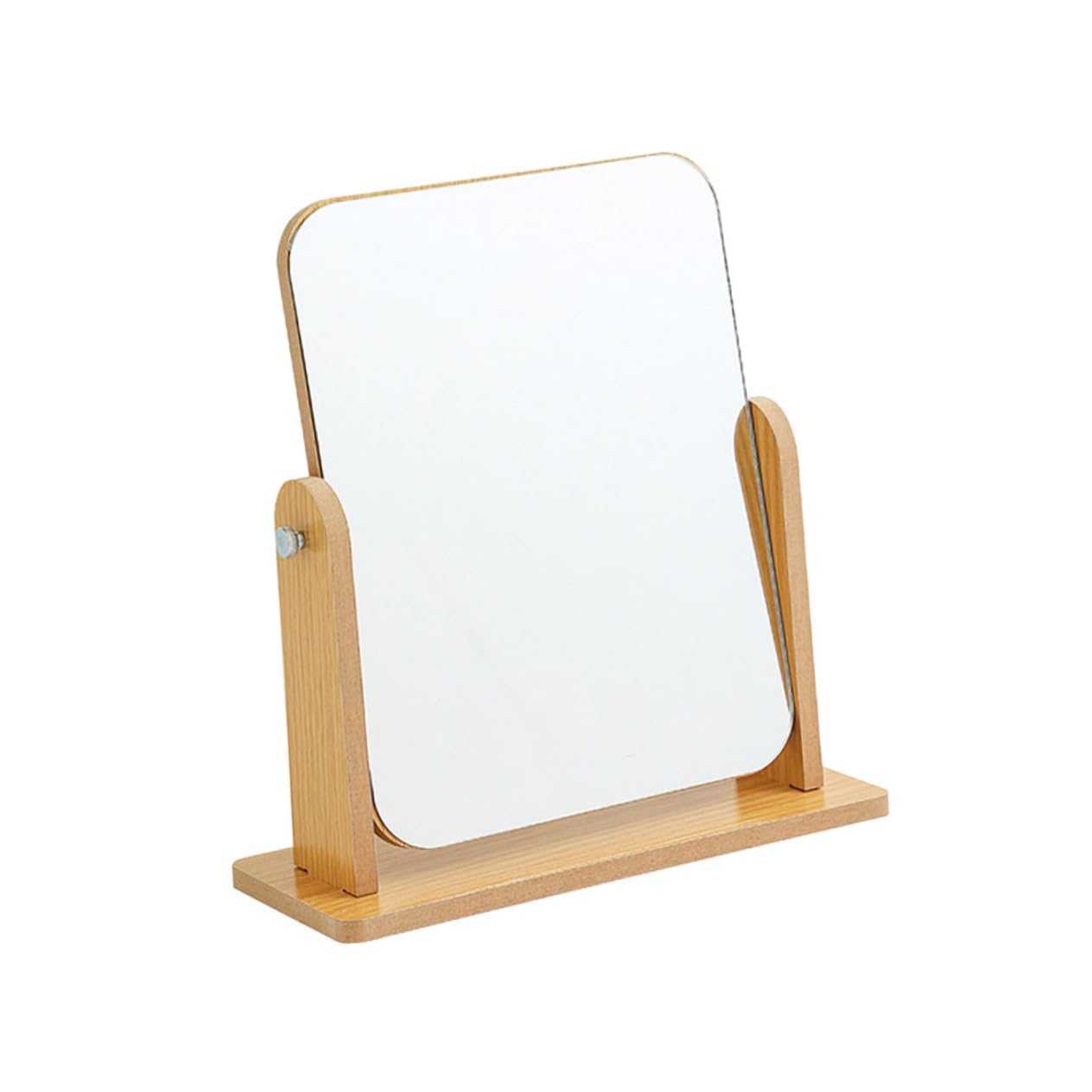 Miroir de table en bois au design élégant et structure haut de gamme orientable