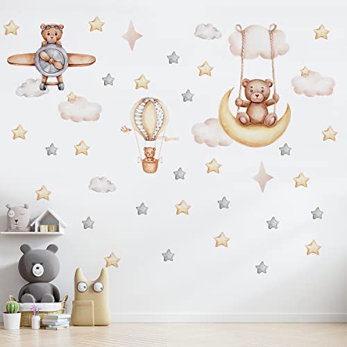 Qucheng Animal Wall Decal Stickers Girls Toddler Bedroom Removable Stickers Decor Nursery Playroom Large Vinyl Waterproof Wall Decoration #TOP2