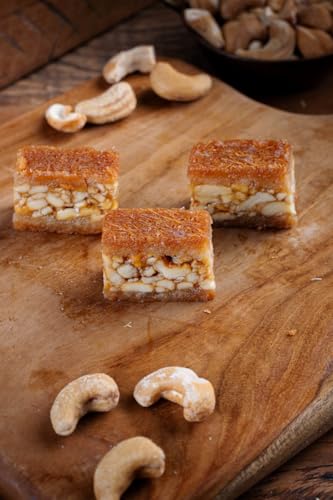 Snacklava Cashew Kunafa - 6 Pack (18 Pieces) - No Artifical Ingredients, Colors or Preservatives - Premium Handmade Pastries