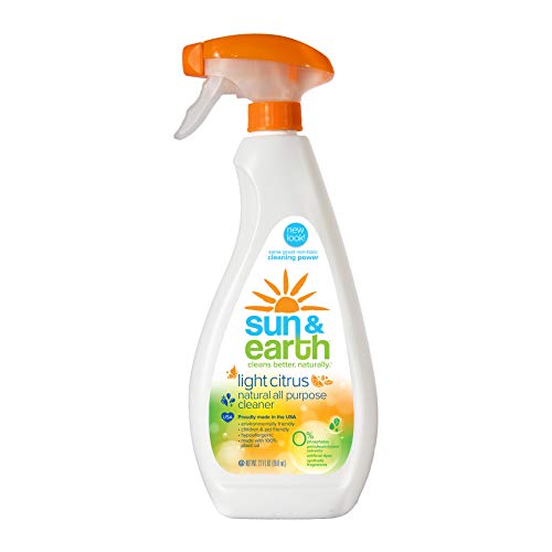 All Purpose Cleaner by Sun & Earth, Plant-Based Ingredients, Safer Around Kids & Pets, Light Citrus Scent, 22 fl oz Spray Bottle All Purpose Cleaner by Sun & Earth, Plant-Based Ingredients, Safer Around Kids & Pets, Light Citrus Scent, 22 fl oz Spray Bottle