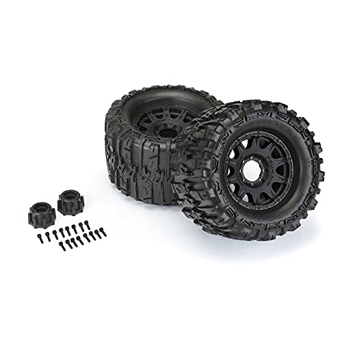 Pro-Line Racing 1/8 Trencher Hp Belted F/R 3.8" Mt Tires Mounted 17Mm Blk Raid 2 Pro1015510 #TOP2