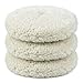 Fasmov 3 Pack Wool Polishing Pad 7" Wool Hook & Loop Grip Buffing Pad for Compound Cutting & Polishing