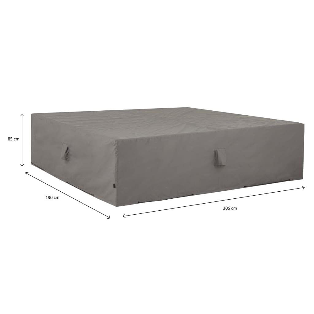Madison Gartenmöbel Abdeckung Schutzhülle Abdeckplane Abdeckhaube Schutzplane Sitzgruppe Sitzgarnitur 305x190x85 cm Grau Wasserdicht Atmungsaktiv