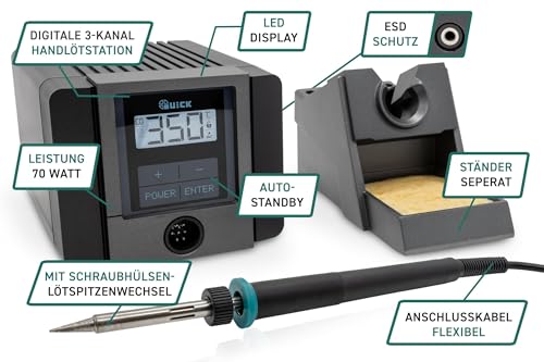 Station de soudage QUICK TS1100 avec 3 mémorisations de température - 5