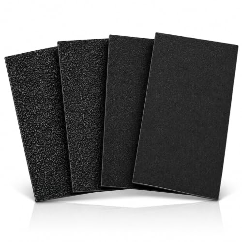 Image of APPLES (150,180,220,320) Grit Silicon Carbide Sandpaper, Electro Coated Latex Waterproof Abrasive Paper for Wet & Dry Sanding, Auto, Wood & Metal Polishing (Pack Of 4)