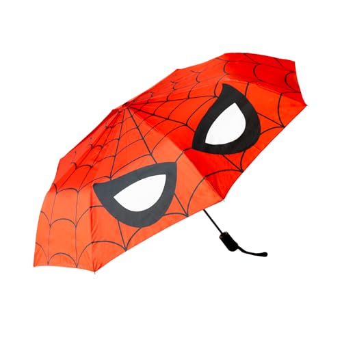 Paraguas Plegable Spiderman | Mini paraguas pequeño ideal para niña/niño | Paraguas infantil pequeño | Regalo niñO 10 años Superhéroes Marvel