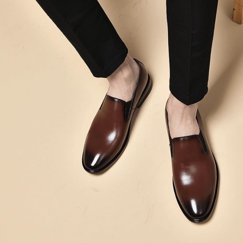 Men's Classic Formal Oxford Shoes Fashion Comfort Luxury Soft Comfortable Non-Slip Low Top Business Work Shoes3