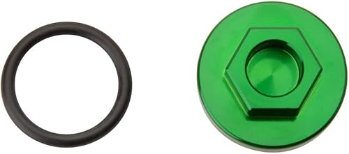 Miniatura 3 de Tapón de llenado de aceite Tusk verde para KAWASAKI KX450 2019-2023