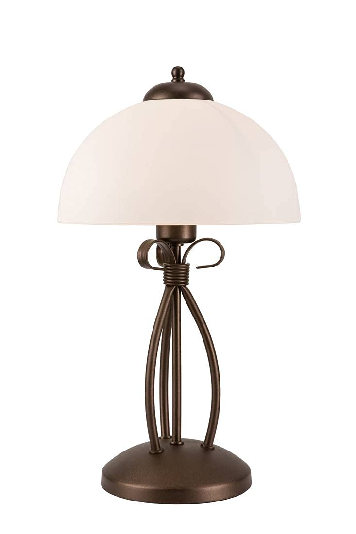 Tischleuchte ADELLE BRAUN E27 L:25cm H:43cm