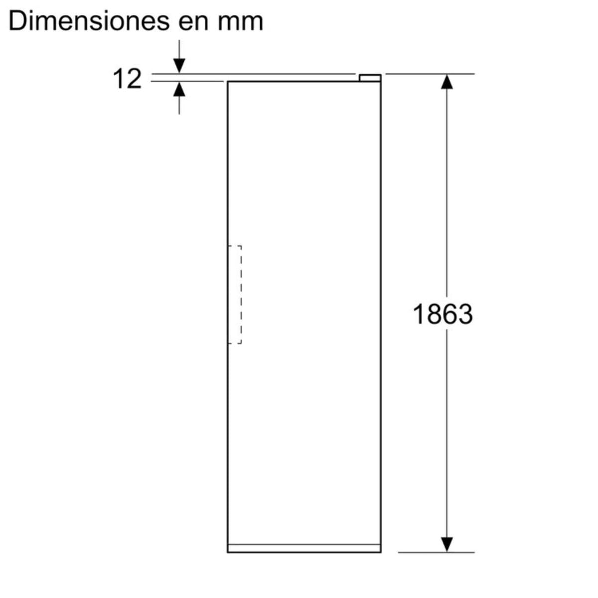 SIEMENS Refrigerador Empotrable KS36NVWCG 402 L Blanco