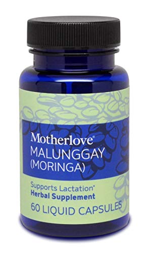 Motherlove Malunggay (Moringa) (60ct.) Herbal Galactagogue Breastfeeding Supplement to Support Nursing & Pumping