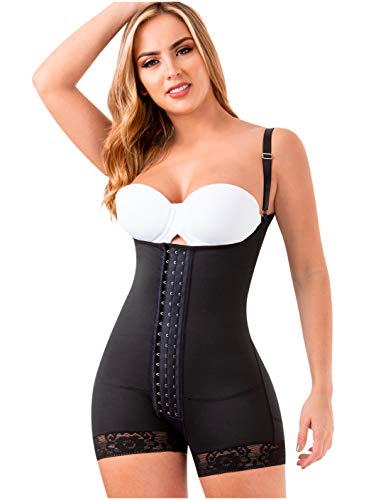 LT.ROSE Fajas Colombianas Firm Control S113 Stage 2 Post Surgery Compression Garment Postoperative Girdle for Women Fajas Postparto Black S