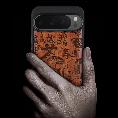 Étui bois Pixel 9 Pro XL coque gravée Grande Muraille - 2