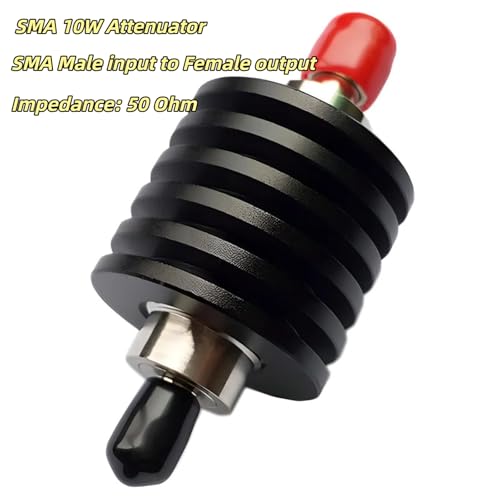 40db 10w sma rf attenuator - 50 ohm fixed coaxial attenuator dc-3ghz with sma male to female connector for ham radio rf testing 40db