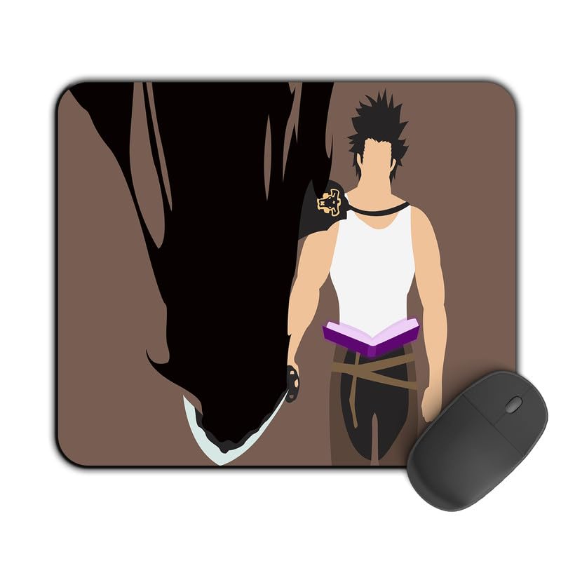 Image of Printed Design Mouse Pad Yami Illustration (200MM X 240 X 3MM) Enhance Gaming and Work Performance Comfortable and Precise Non-Slip Water Proof Black Clover Mouse Pad.