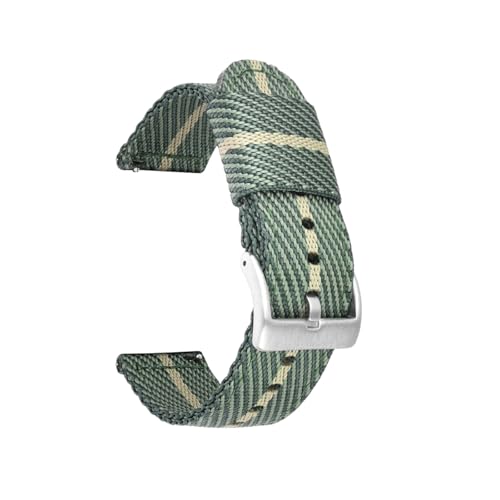 Bracelet de montre homme nylon tissé premium finitions soignées 18-24mm